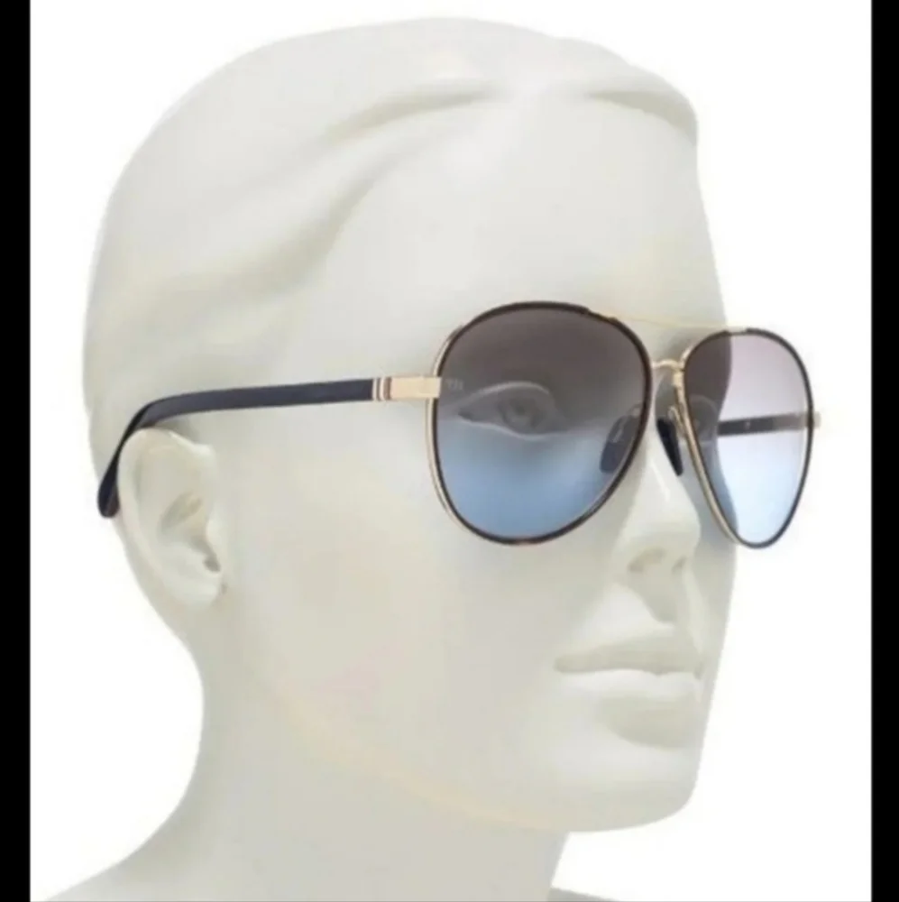 TOMMY HILFIGER 61mm 1766/S Aviator Sunglasses Rose Gold Grey Made In Italy BNWT
